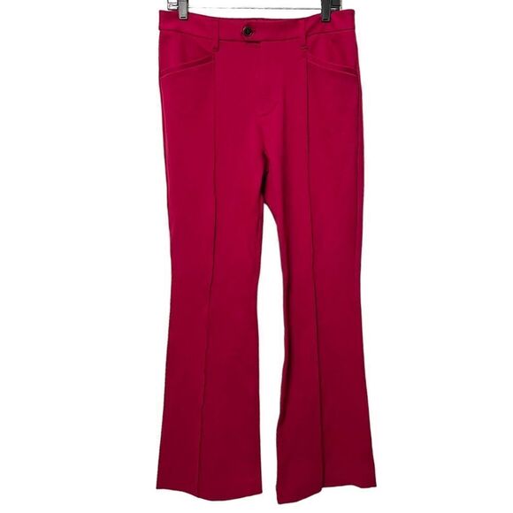 ANTHROPOLOGIE Front Seam Essential Flare Trousers 10 - Picture 2 of 7